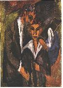 Ernst Ludwig Kirchner Graef and friend Spain oil painting artist